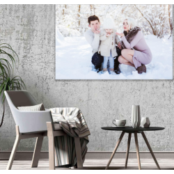 Personalized images on canvas for wall, personalized canvas prints with your photos, personalized gift for your mother, father, lover, pet, framed wall canvas